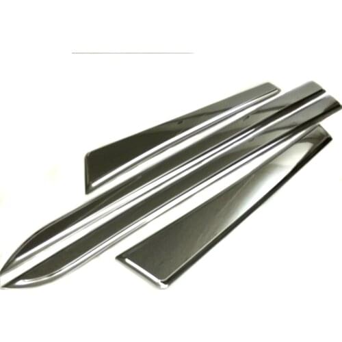 For Toyota RAV4 2014 2015 2016 2017 2018 Car ABS Chrome Side Door Body trim stick Strip Molding Stream lamp panel bumper