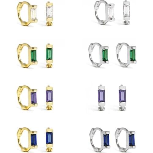 BOAKO Pendiente Plata 925 Sterling Silver Piercing Huggie Earrings For Women Ohrringe Pendant Hoop Earings Luxury Jewelry Earing