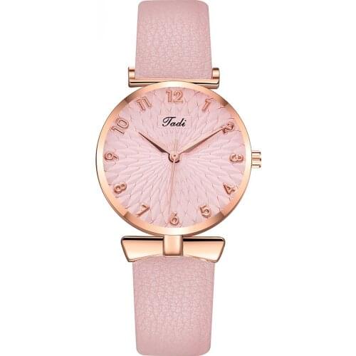 2020 Luxury Women Arabic Numbers Watches Casual Ladies Leather Quartz Analog Watches Gift Clock Relogio Feminino