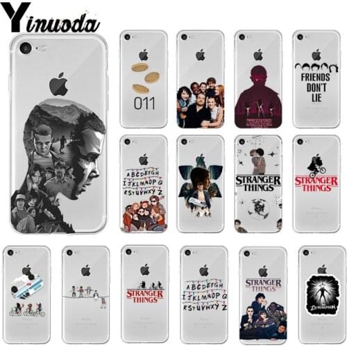 Yinuoda Stranger Things Coque Shell Phone Case for iPhone 8 7 6 6S Plus 5 5S SE XR X XS MAX Coque Shell