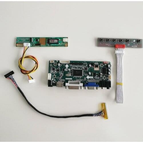 For LP150X09-A5/A5K1 LCD monitor panel LVDS 30Pin CCFL DVI VGA M.NT68676 display controller drive card 1024*768 15" DIY kit