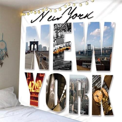 New York City NYC Bridge Printed Tapestry Wall Hanging Decor Home Decor Hanging Living Printing Wall Tapestry