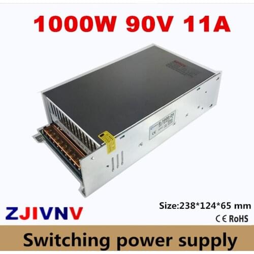 90v 11A Switching Power Supply 1000W input 200V~240V or 100v~130VAC AC/DC SMPS S-1000-90VDC CE APPROVAL