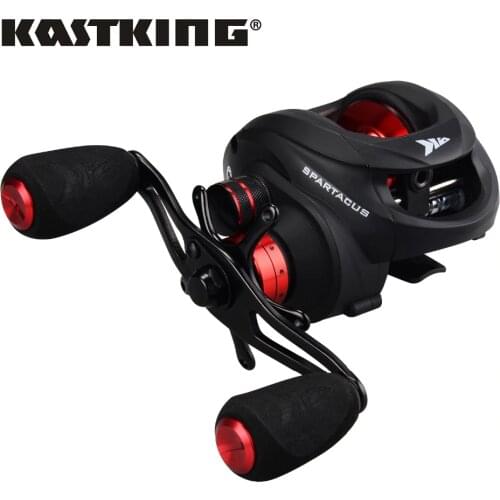 KastKing New Spartacus 4 Different Colors 6.3:1 Baitcasting Reel 11+1 BBs 8KG/17.5LB Drag Dual Brake System Fishing Reel