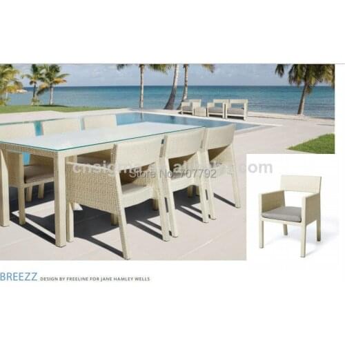 Hot sale elegant outdoor furniture set dining table and chair