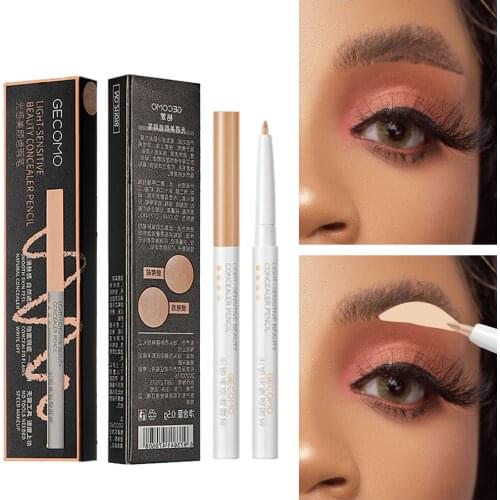 LE Concealer Eyebrow Pen Stick Natural Moisturizing Concealer Pen Cover Dark Circles Invisible Pores Waterproof Face Makeup