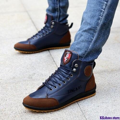 Spring Men Casual Shoes High-top Shoes Comfort Men Sneakers Lace Up Male Shoes Adult Trainers Men 39 S Shoes Chaussure Homme