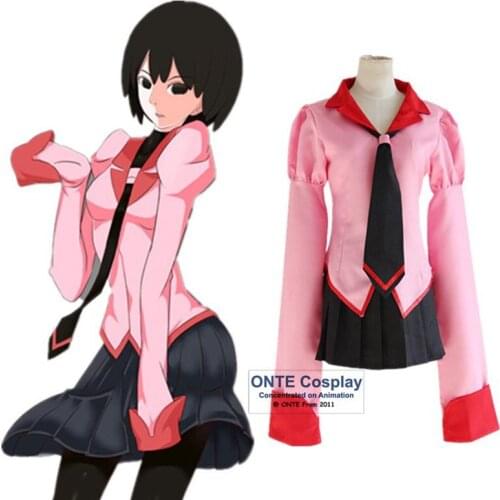 Fashion Monogatari Series Cosplay Costumes Oshino Ougi Women Clothes Fancy School Uniform for Halloween Party