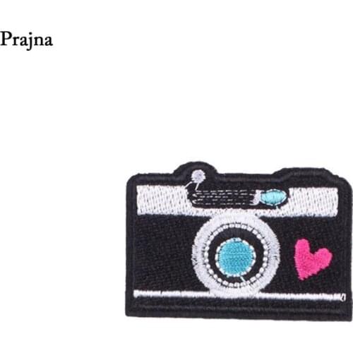 Prajna Surf Unicorn Camera Cactus Stickers Embroidery Iron On Cheap Cartoon Patches Clothes Applique Sewing Patch Badge