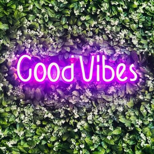 GoodVibes Signs Neon Lights For Decor Light Lamp Bedroom Beer Bar Pub Hotel Party Restaurant Game Aesthetic Room Decor
