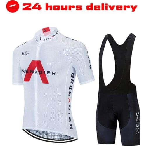 2022 New 2022 New INEOS Summer Cycling Jersey Set Breathable Team Racing Sport Bicycle Jersey Mens Cycling Clothing Short Bike