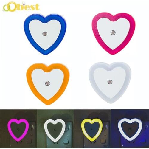 Light Sensor Control Night Light EU/US Plug Novelty Bedroom Lamp For Baby Kids Romantic Luminaire Sleep Light Auto Turn On / Off