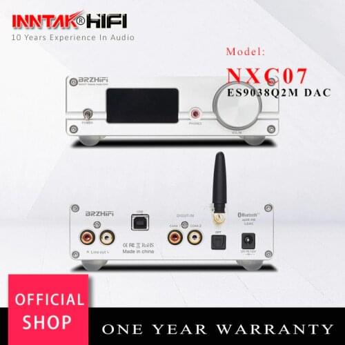NXC07 ES9038 Q2M Amanero USB DAC Decoder W/ CSR8675 Bluetooth 5.0 Support 32Bit / 384K DSD DOP