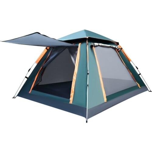 Tent One-bedroom 3-4 people four-party automatic tent Outdoor camping quick-open and convenient rainproof tent