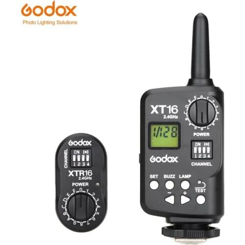 Godox XT-16 Wireless 2.4G Remote Control Flash Trigger + Receiver for Witstro Flash SK,QT,QS,GT,GS,DE,DP Series Studio Flashes