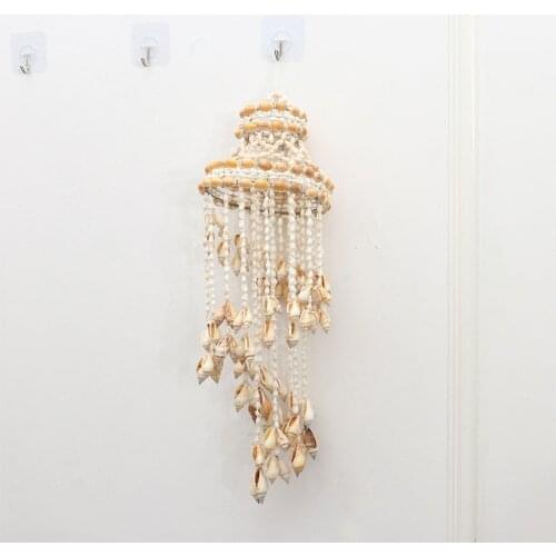 Conch Sea Shell Wind Chime Hanging Ornament Wall Decoration Creative Hanging Pendant Stylish Hanging Ornament Hanging Decor for