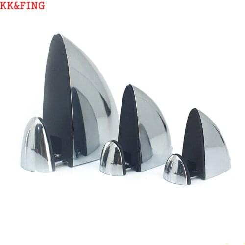 KK&FING Adjustable Zinc Alloy Fish Mouth Clip Glass Clamp Holder Glass Wood Shelves Support Shelf Brackets for Glass Shelves