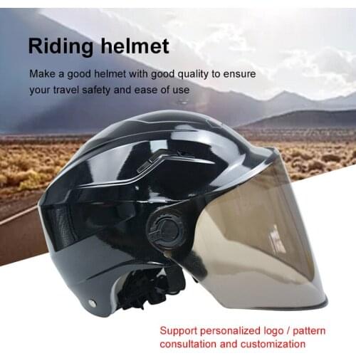 Electric Bike Motorcycle Riding Helmet Light Unisex Brown Sunscreen Half-covered Summer Helmet Bicycle Biking Helmet