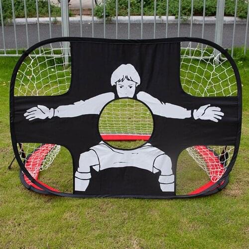 Foldable 2 In 1 Football Goal Children Soccer Gate Net Outdoor Sports Toys Football Goal Door for Backyard Soccer Equipment