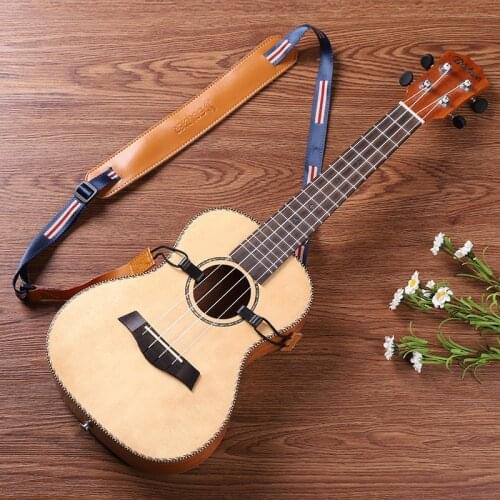 Soldier 50-140cm Adjustable Ukulele Strap Leather No Punch required