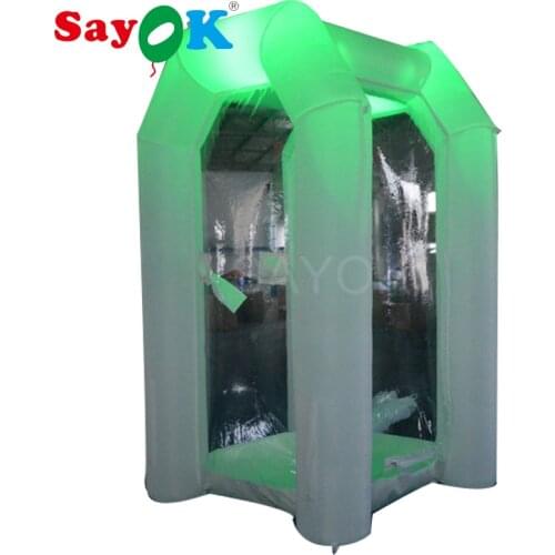 LED inflatable money cash cube booth inflatable cash machine with RGB lightings for promotion advertising