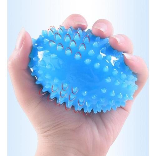 Portable Hand Grip Exerciser Ball Pain Relief High Elasticity Multi-functional Hand Grip Strengthener with Wrist Rope for Home