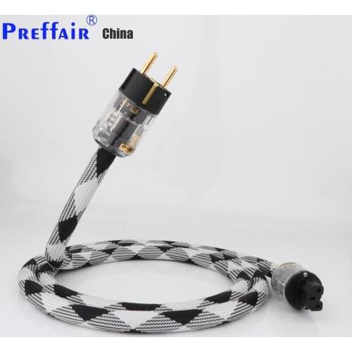 Hi-End copper AC power cable hifi audio US/EU power cord pure copper power cable with P-029/P-029E power plugconnector