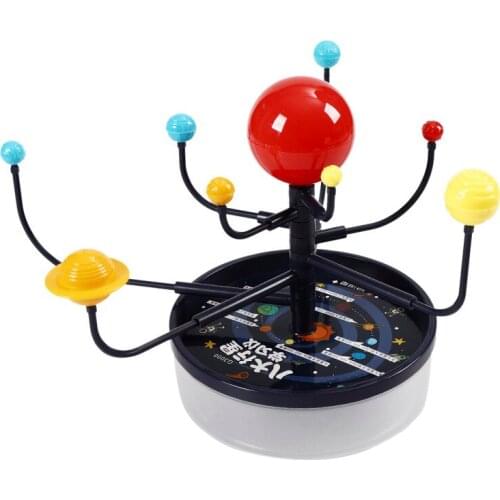 1Set Solar System Nine Planets Model Science Kit DIY Assembly Parent-child Interaction Planetarium Toy Kids Educational Toy Gift