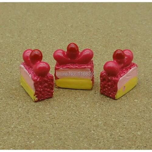 1pcs/lot resin hot pink Icecream Cake 16mm Cabochons Scrapbooking Hair Bow Center Card Frame Making Craft DIY B007-9