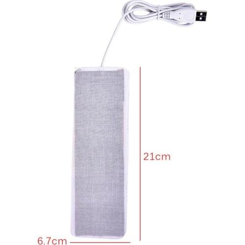 1pc Carbon Fiber Pads Electric Heated Insoles 21cm x 6.7cm Winter Warm Arm Hands Waist Heated Gloves Heated Socks