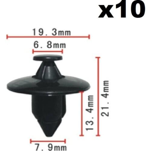 10pcs For Volvo OEM Trim Panel Bumper Fascias Fastener Rivet Retainer Clips 3541113