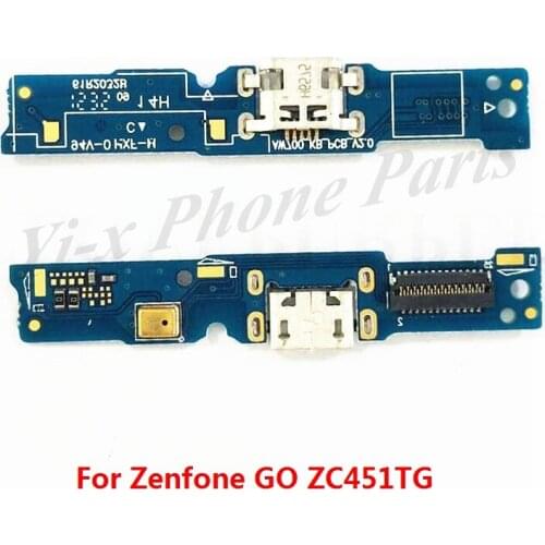 10pcs/lot USB charger connector Flex Cable For ASUS Zenfone GO ZC451TG 4.5" USB port board USB charging port