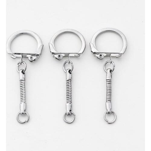 20 Pcs/Bag, Made of Iron, Surface Plating C-Shaped Buckle With Short Snake Bone Chain With Jump Ring