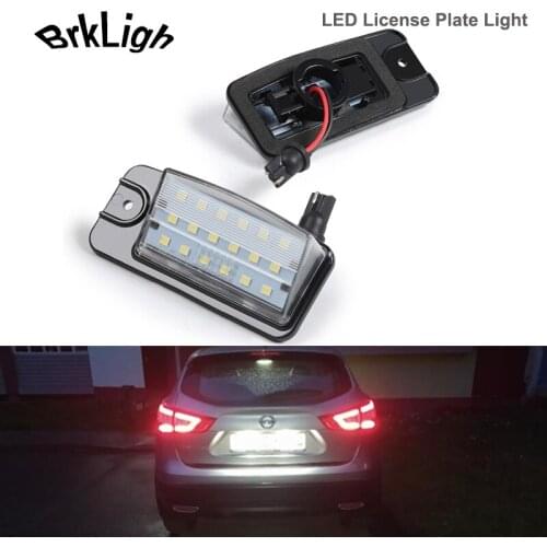 2Pcs LED License Plate Light Number Plate Module Lamps For Nissan X-Trail T32 NV1500 NV2500 NV3500 Rogue Murano Altima Maxima
