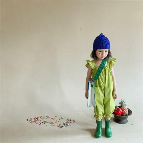 2021 Summer Girls Fashion One Piece Overall Pant Baby Kids Children Trousers