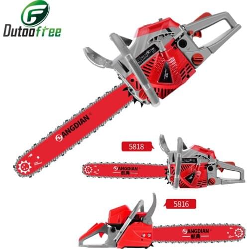 Woodworking Portable Chainsaw Professional wood cutter chain saw 58cc Gasoline CHAINSAW With 20'' Guide
