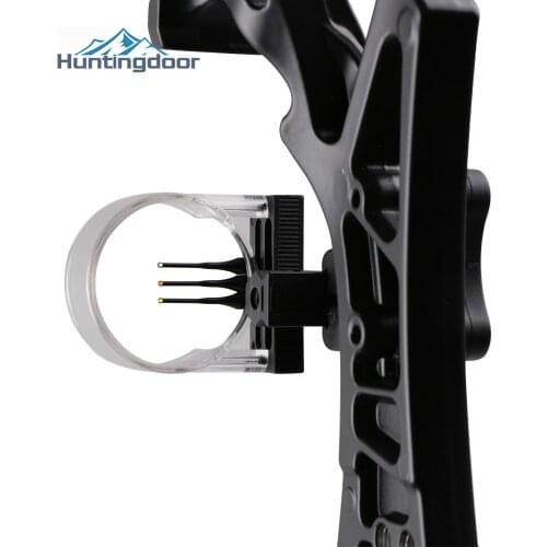 3-Pin Bow Sight PVC Material with Fiber Optic for Compound Recurve Archery Bow Recurve Sight Shooting Hunting Games Accessories