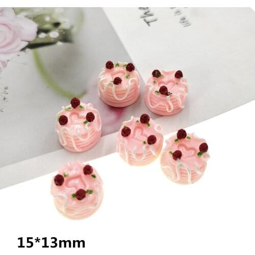 30pcs/lot DIY flatback resin cupcake charms resin cabochons pendants for kids earring necklace