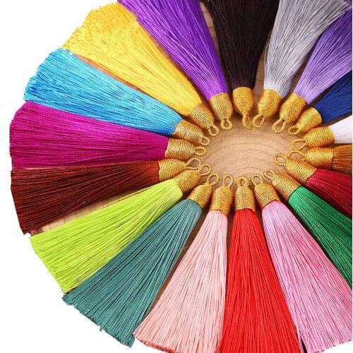 5PC Chinese style Gold Wire Ring Tassel Fringe DIY Craft Supplies Curtain Garment Sewing Crafts Accessories Decorative Pendant