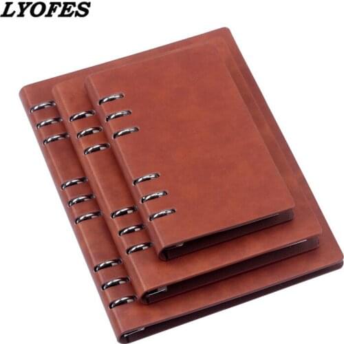 A6/A5/B5 Spiral Notebook Personal Travel Diary Weekly Business Binder Note Book 6 Rings Planner Organizer Stationery Sketchbook