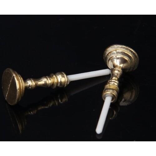 ABWE 1 Pair 1:12 Dollhouse Miniature Chandelier White Candles