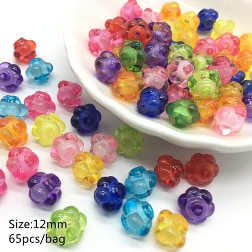 Acrylic Color transparent heart pentagram Beads with Internal Bead DIY Handmade Jewelry making Accessories 5 size Meideheng