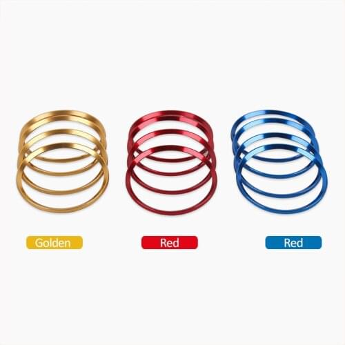 BBQ@FuKa Styling Automobiles Exterior Trim Accessories Car Wheel Center Logo Hub Cap Decoration Ring For Audi Red/Blue/Yellow