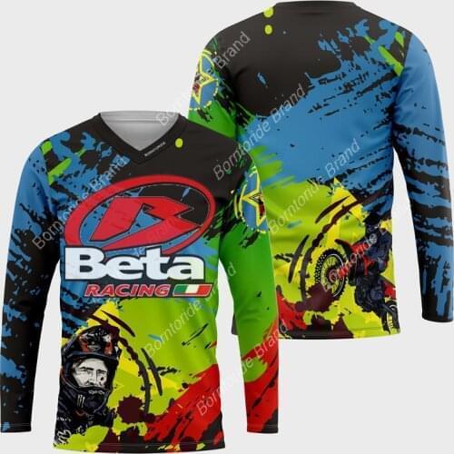 Beta Racing Pro Downhill Mountain Jersey Motocross Jersey Enduro MTB BMX Jersey Cycling Jersey Bike DH Maillot Ciclismo Hombre
