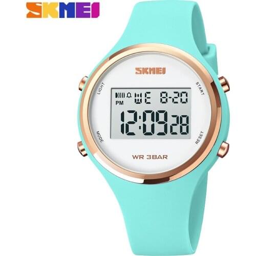 SKMEI Brand Women LED Display Elecreonic Watch Fashion Chrono Alarm Digital Clock Woman Purple Black Wirstwatch Reloj Mujer 1720