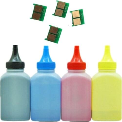 Color Toner Powder + 4 chip for HP CB540A 125A Color LaserJet CP1215 CP1514n CP1515n CP1516n CP1517ni CP1518ni CP1519ni CM1312