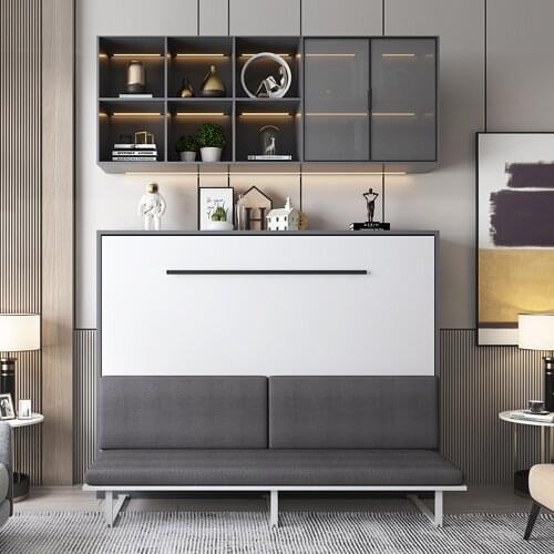 Custom made children bed hidden wall beds folding Murphy bed with sofa storage smart furniture