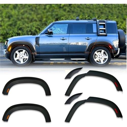For Land Rover Defender 110 2020 Car Car Fender Flares Arch Wheel Eyebrow Auto Mudguard Lip Body Kit Eyebrow Protector Cover ABS