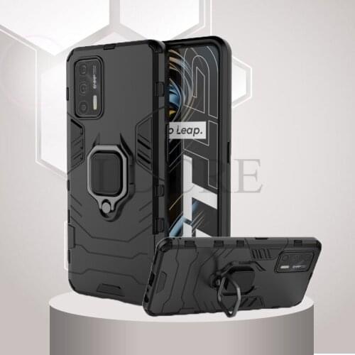 For Realme GT 5G Case Armor Finger Ring Bracket Bumper Phone Case For Realme GT 5G Cover For Realme 8 8 Pro 7 5G Realme C21 C20