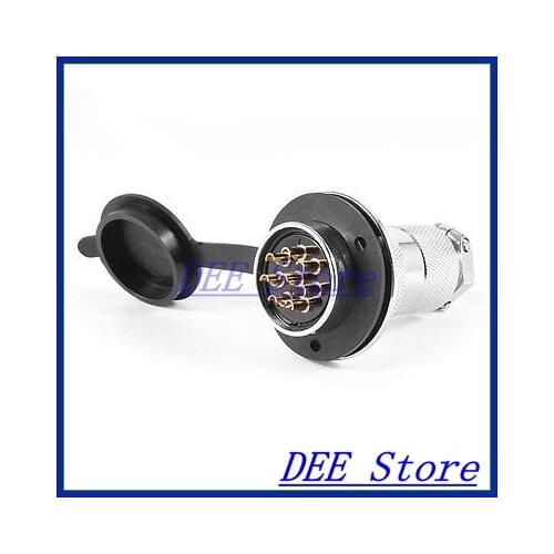 Flange Fixing Waterproof GX30-8 8Pin 30mm Eletrical Deck Aviation Plug